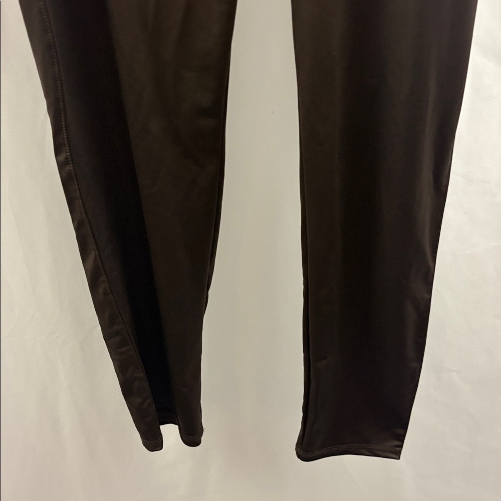Seven Jeans 7 Dark Brown Faux Leather Leggings XXL - Picture 4 of 11